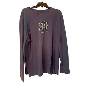 Life is Good Long Sleeve Shirt XL Jake & Rocket Hiking
